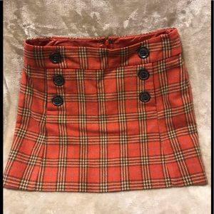 Gap, Women’s Size: 0, Wool, Lined,Plaid Mini Skirt